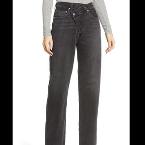 Agolde criscross straight leg jeans